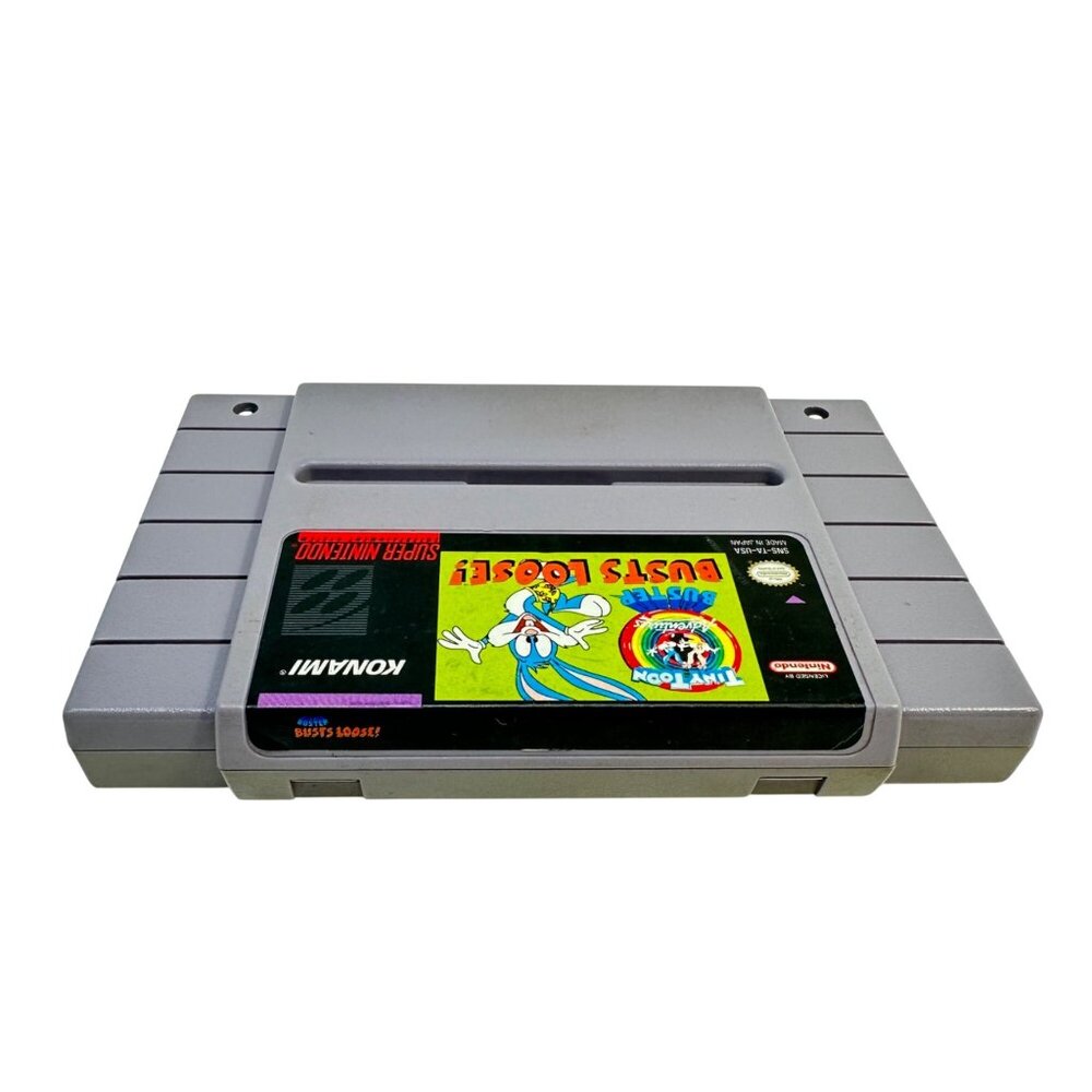Super Nintendo SNES  - Tiny Toons: Buster Busts Loose - Loose - Tested/Works - Picture 3 of 5